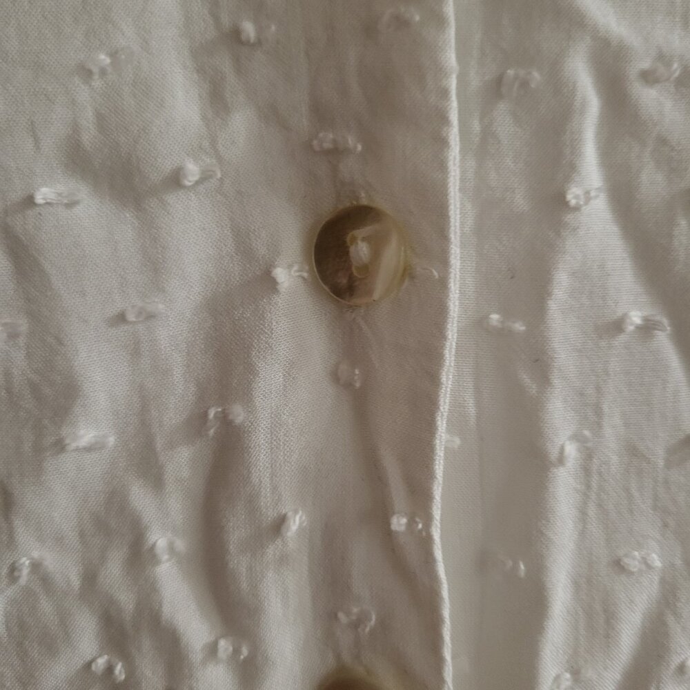 Seraphine White Confetti Fleck Maternity & Nursing Blouse - Size 2 (US S) - Picture 3 of 7